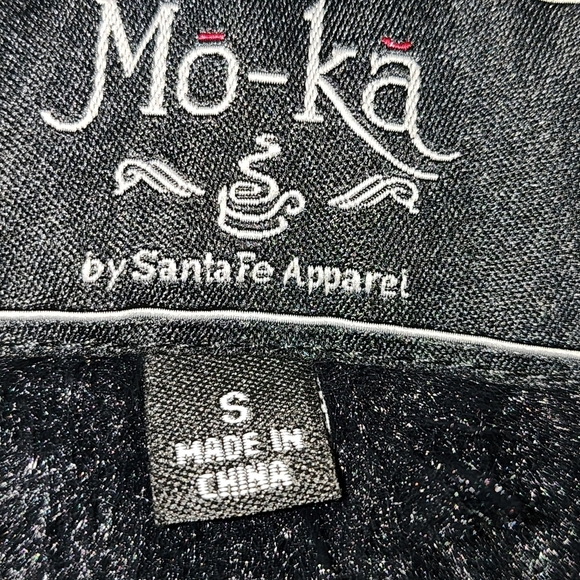 Mo Ka By Santa Fe Apparel Faux Suede And Leather Drape Vest Pockets Size Small - Picture 7 of 9